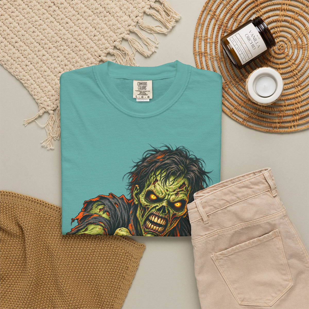 Zombie Attack T‑Shirt — Graphic Horror Tee for Halloween & Horror Fans