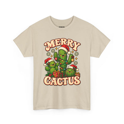Merry Cactus Christmas Tee — Festive Holiday Cactus Shirt