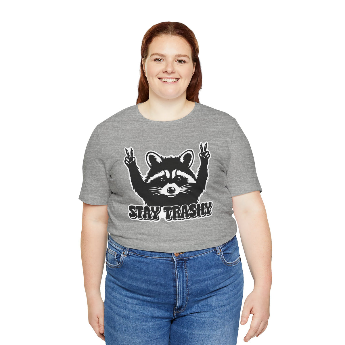 Stay Trashy Raccoon Graphic T-Shirt