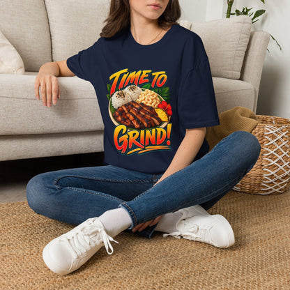 Time To Grind T-Shirt — Hawaiian Plate BBQ Graphic Tee