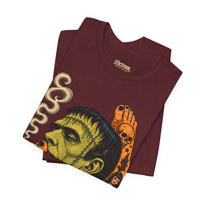 Vintage Frankenstein Smoking Monster T-Shirt