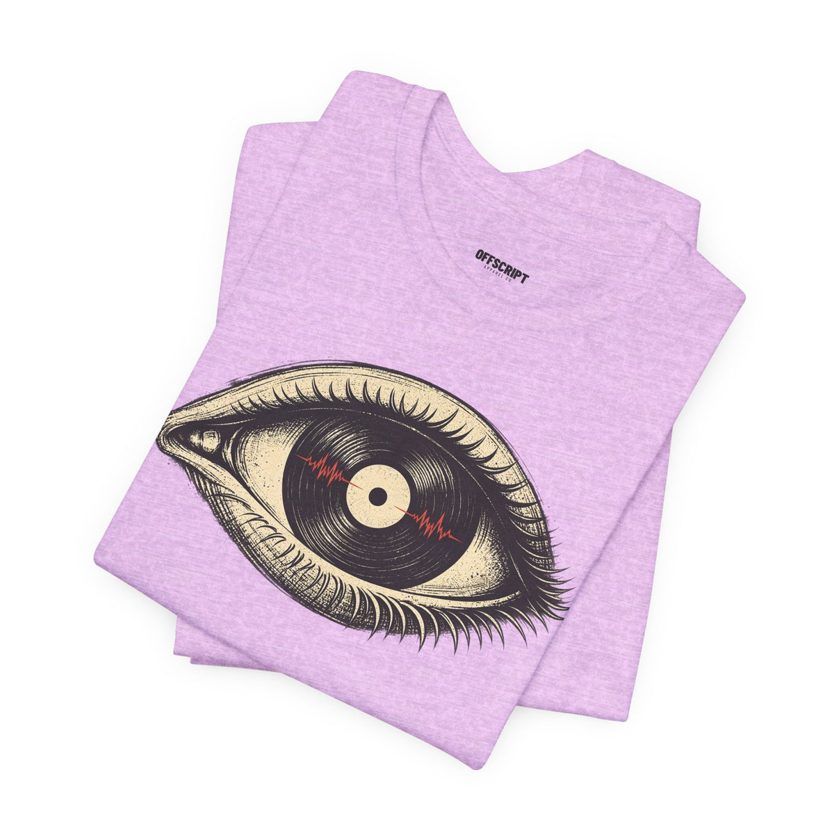 Graphic Tee — Vintage Vinyl Eye Illustration T‑Shirt