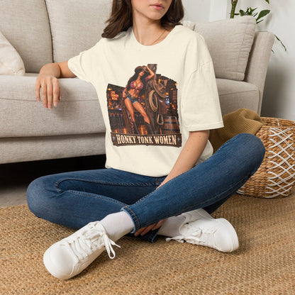 Honky Tonk Women T-Shirt — Retro Cowgirl Pinup Graphic Tee