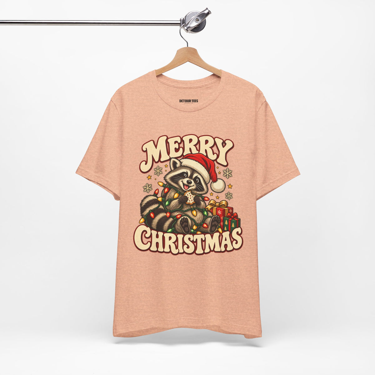 Merry Christmas Raccoon Tee