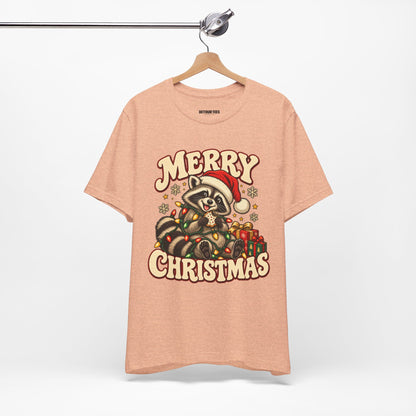 Merry Christmas Raccoon Tee