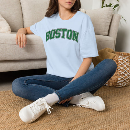 Boston Arch Logo T‑Shirt — Classic College Campus Tee