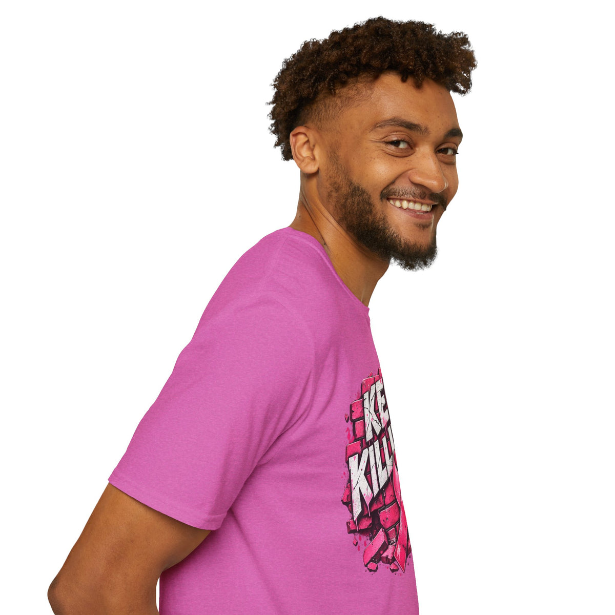 Keep Killing It pink ribbon T-Shirt | Breast Cancer Awareness, Motivational Graphic