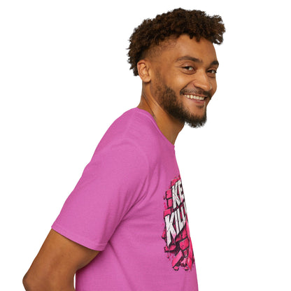 Keep Killing It pink ribbon T-Shirt | Breast Cancer Awareness, Motivational Graphic