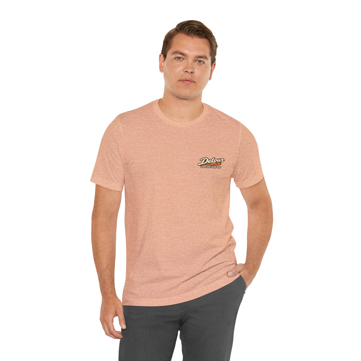 Detour Take the Long Way Road Trip Graphic T-Shirt