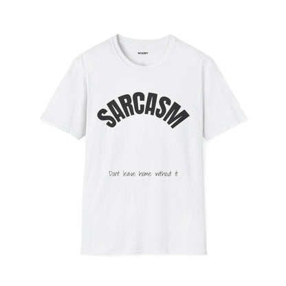 Sarcasm T-Shirt – 'Sarcasm' Bold Graphic Tee with Subtle Script Accent