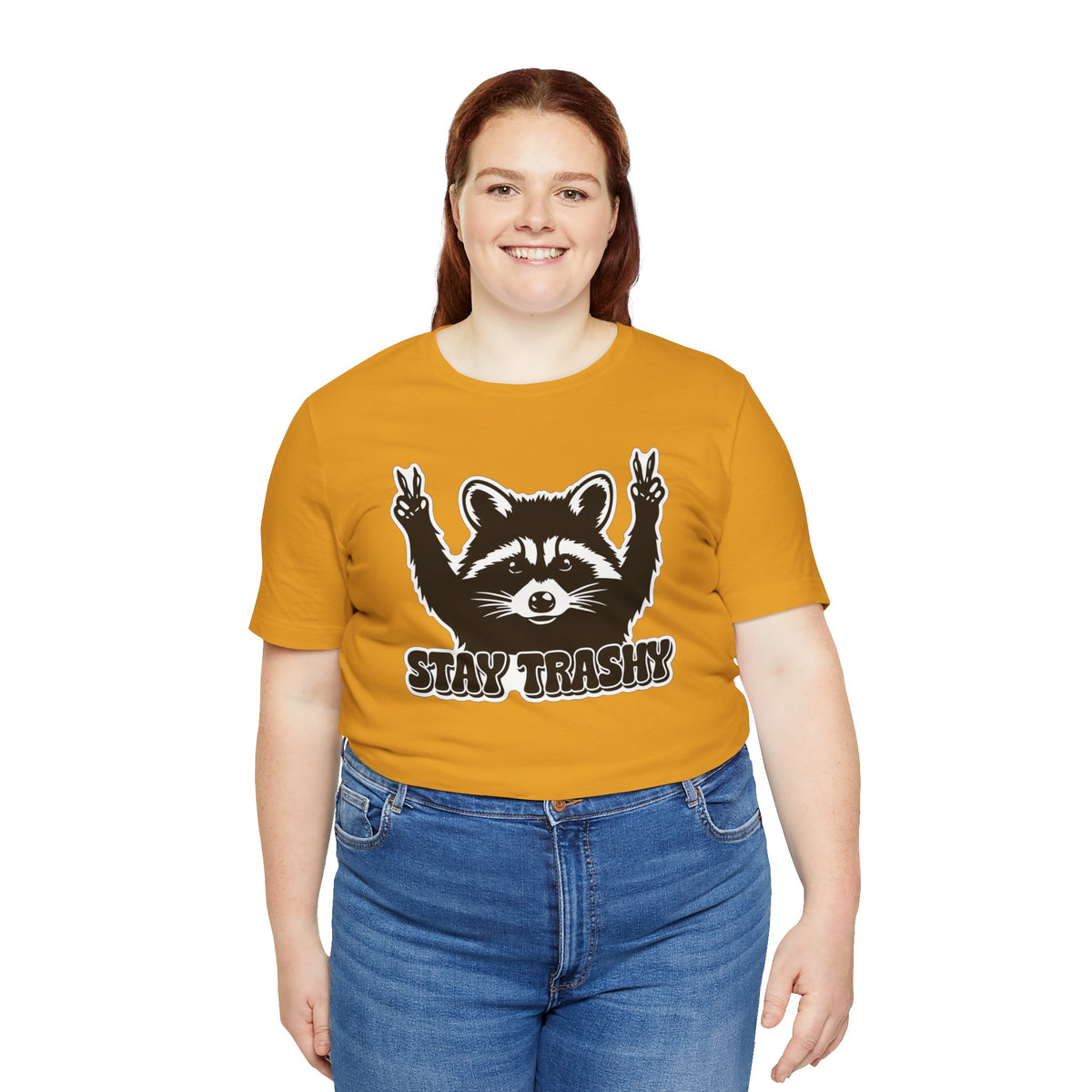 Stay Trashy Raccoon Graphic T-Shirt