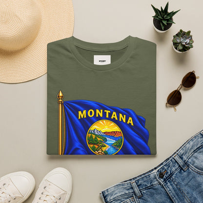 Montana Flag T-Shirt — State Seal "Oro y Plata (Gold and Silver)" Graphic Tee