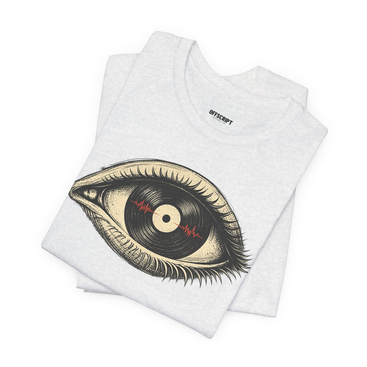 Graphic Tee — Vintage Vinyl Eye Illustration T‑Shirt