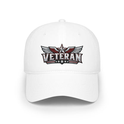 Veteran Embroidered Cap — Low Profile Patriotic Baseball Hat