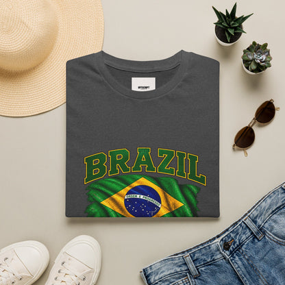 Brazil Flag T-Shirt — BRAZIL with Ordem e Progresso Graphic