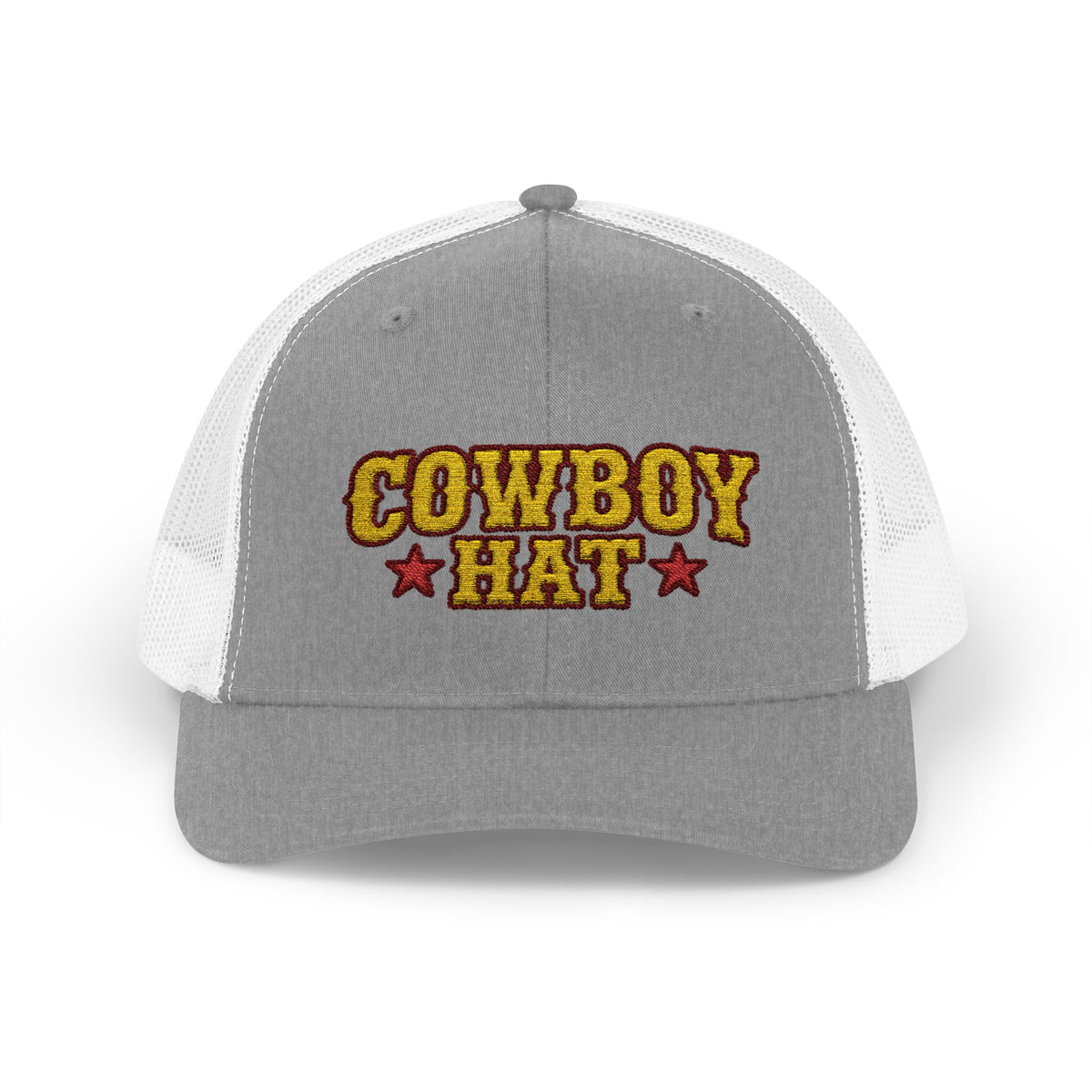 Cowboy Hat Snapback Trucker Cap – Western Rodeo Mesh Back Hat