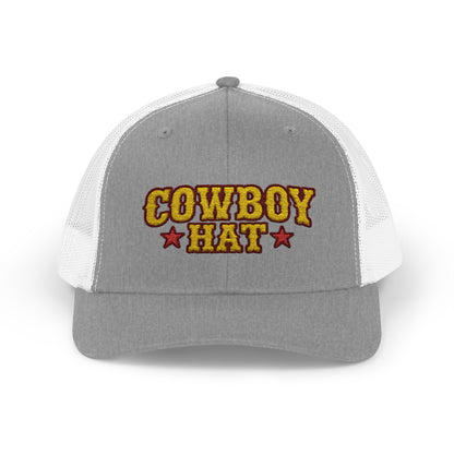 Cowboy Hat Snapback Trucker Cap – Western Rodeo Mesh Back Hat
