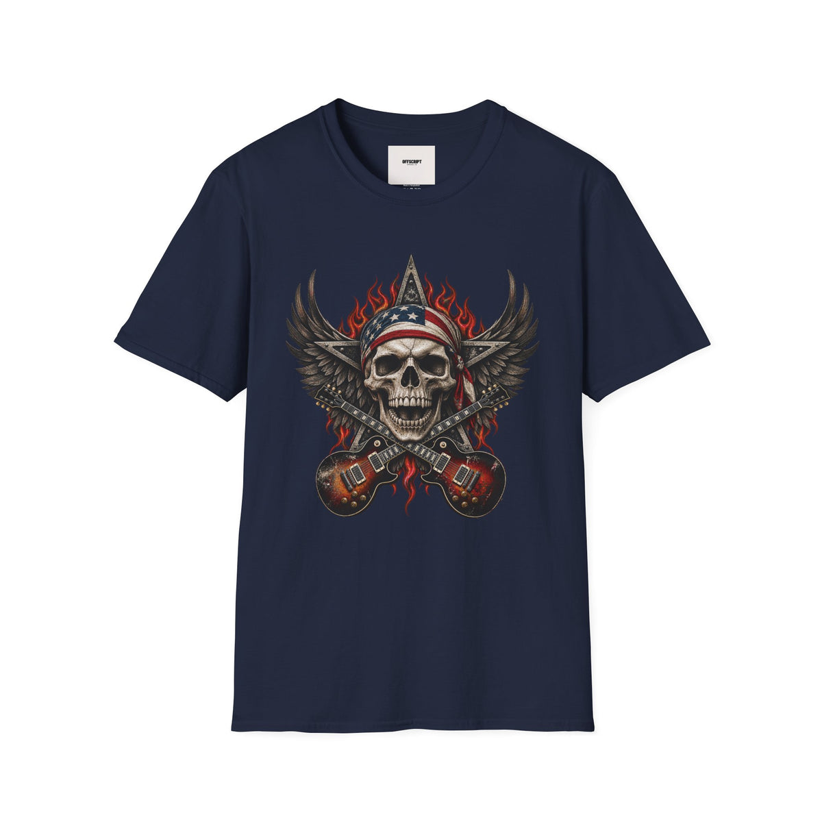 Skull & Wings T‑Shirt — American Rebel Rocker Graphic Tee