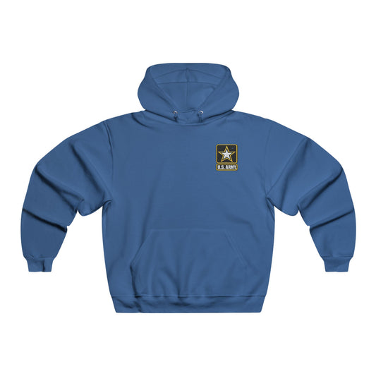 Army Veteran Hoodie — Eagle & American Flag Backprint with US Army Crest