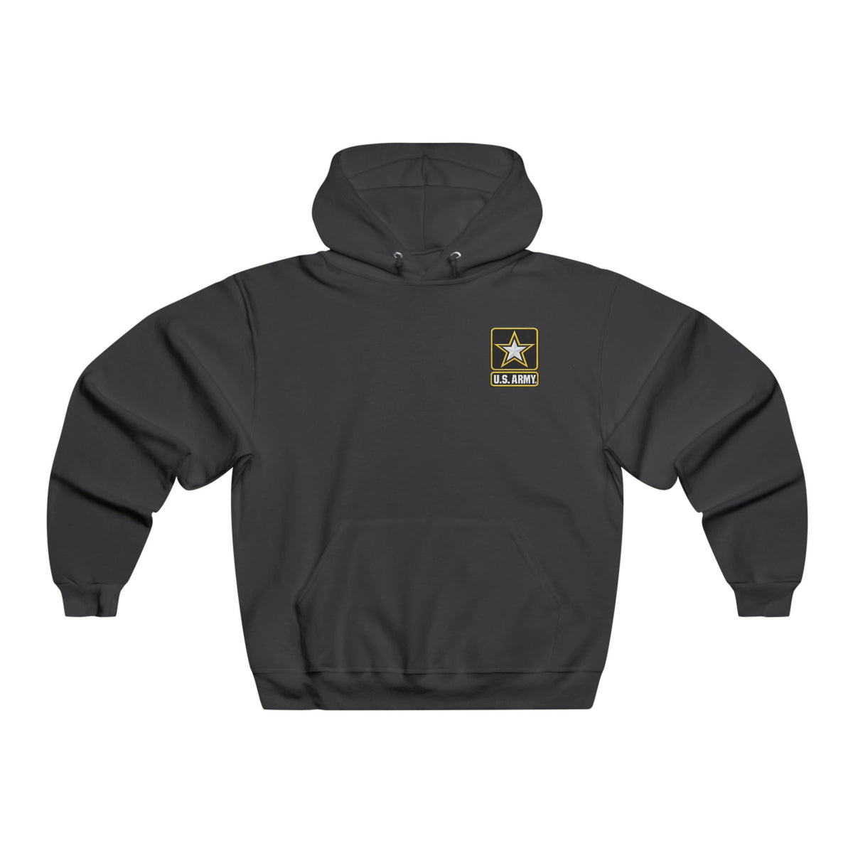 Army Veteran Hoodie — Eagle & American Flag Backprint with US Army Crest