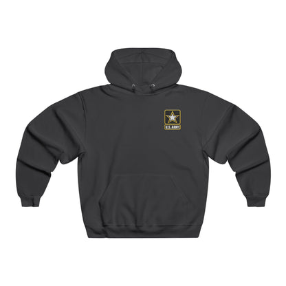 Army Veteran Hoodie — Eagle & American Flag Backprint with US Army Crest