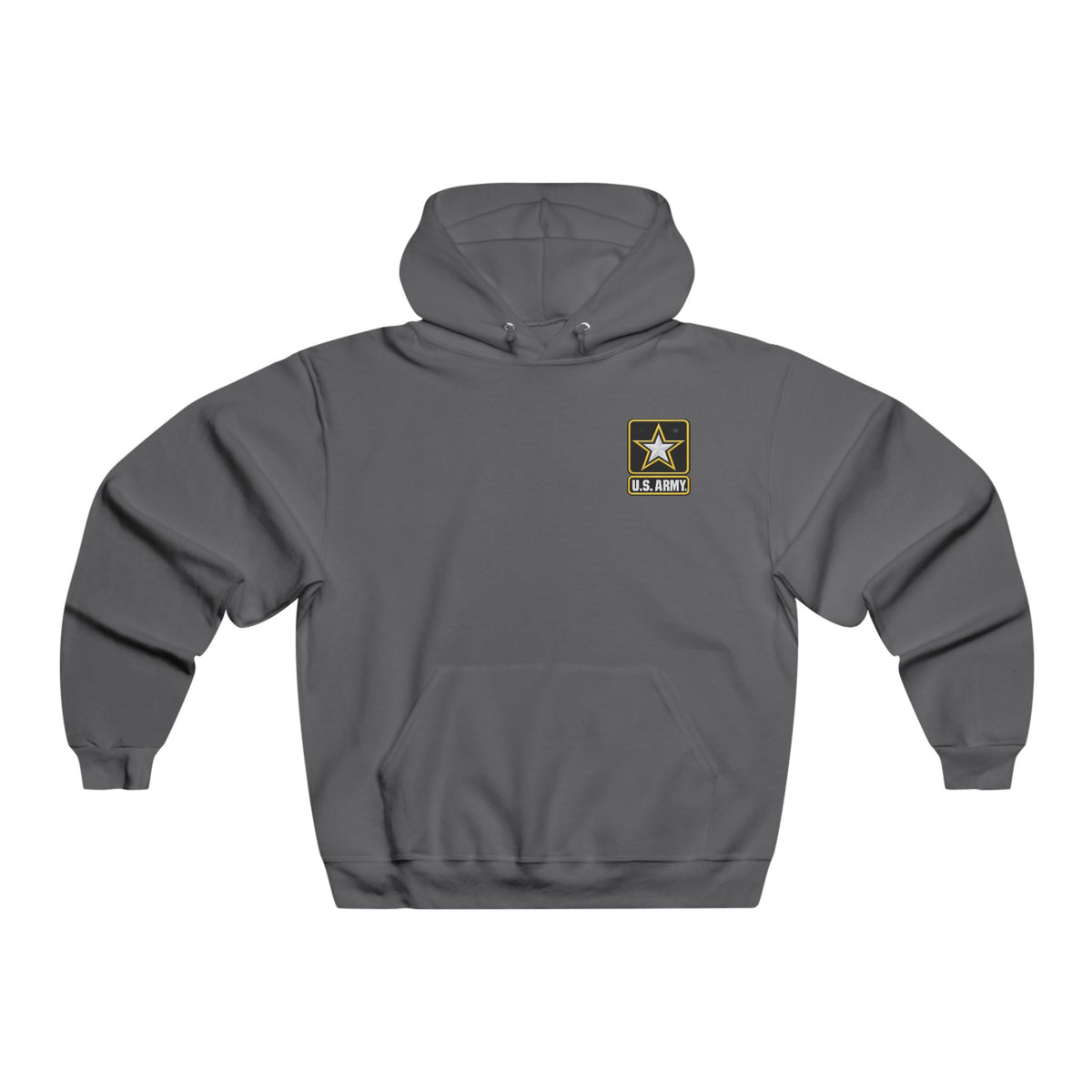 Army Veteran Hoodie — Eagle & American Flag Backprint with US Army Crest