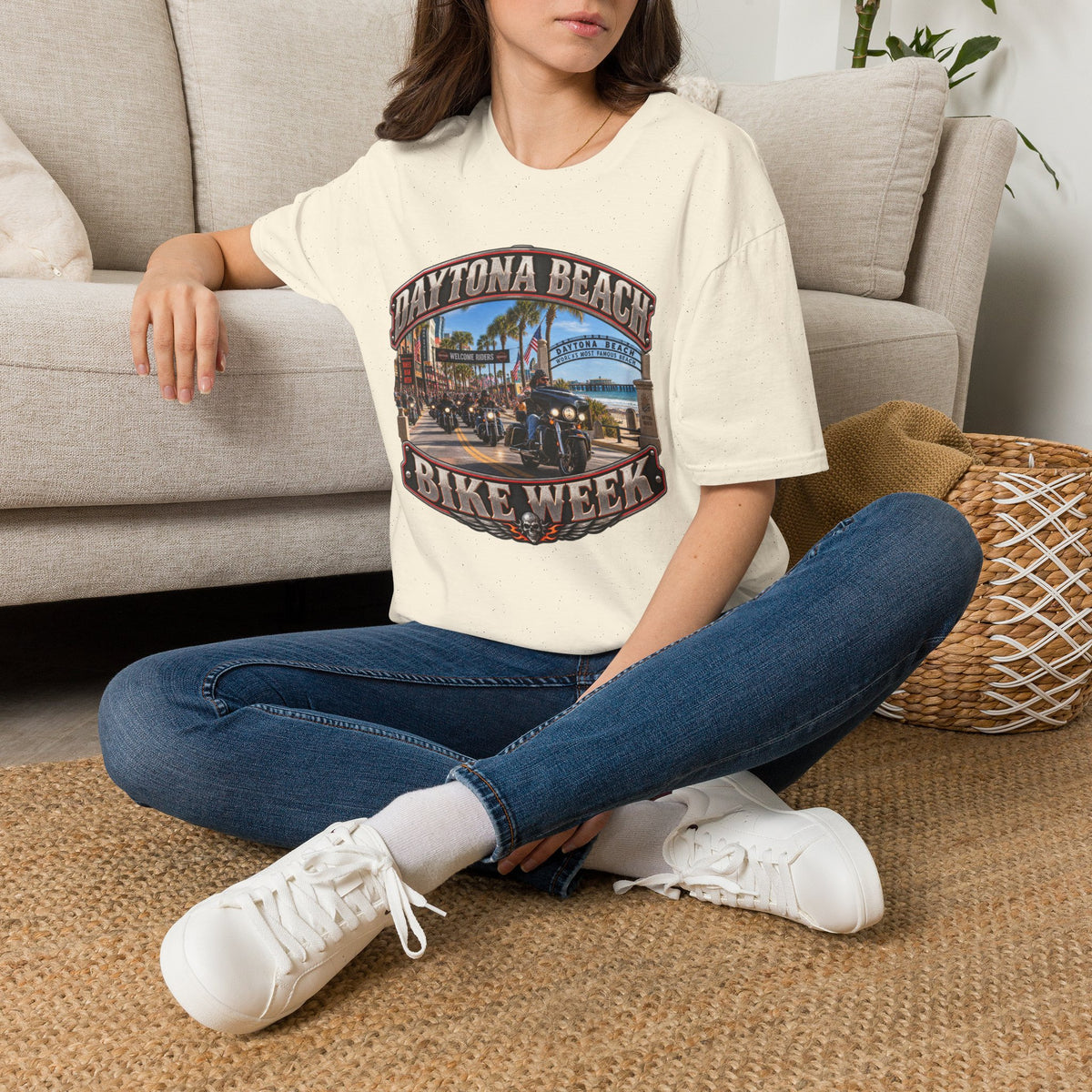 Daytona Beach Bike Week T-Shirt — Vintage Motorcycle Rally Tee