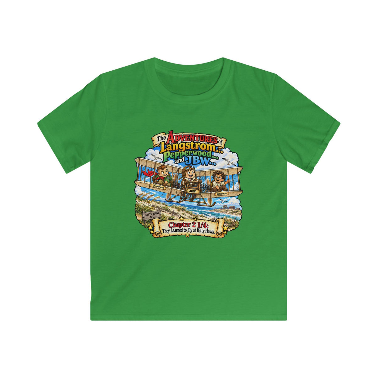 Kids Adventure Tee — Langstrom's Pepperwood J.B.W.S. Vintage Nature Graphic