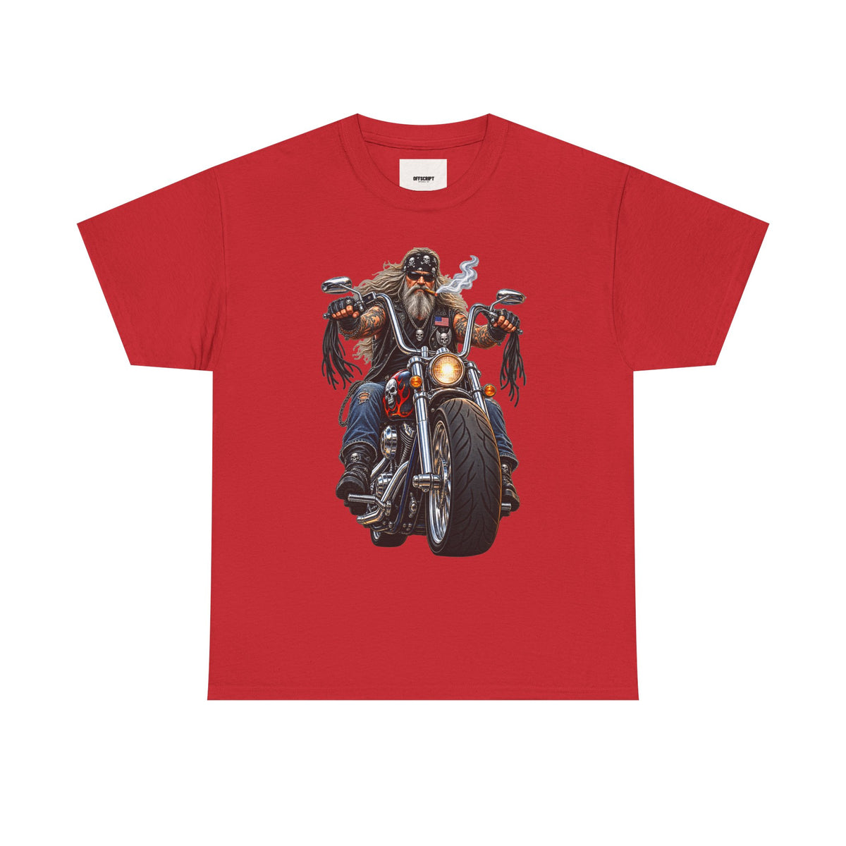 Biker Motorcycle Rider Graphic Tee — Vintage Road Rebel T‑Shirt