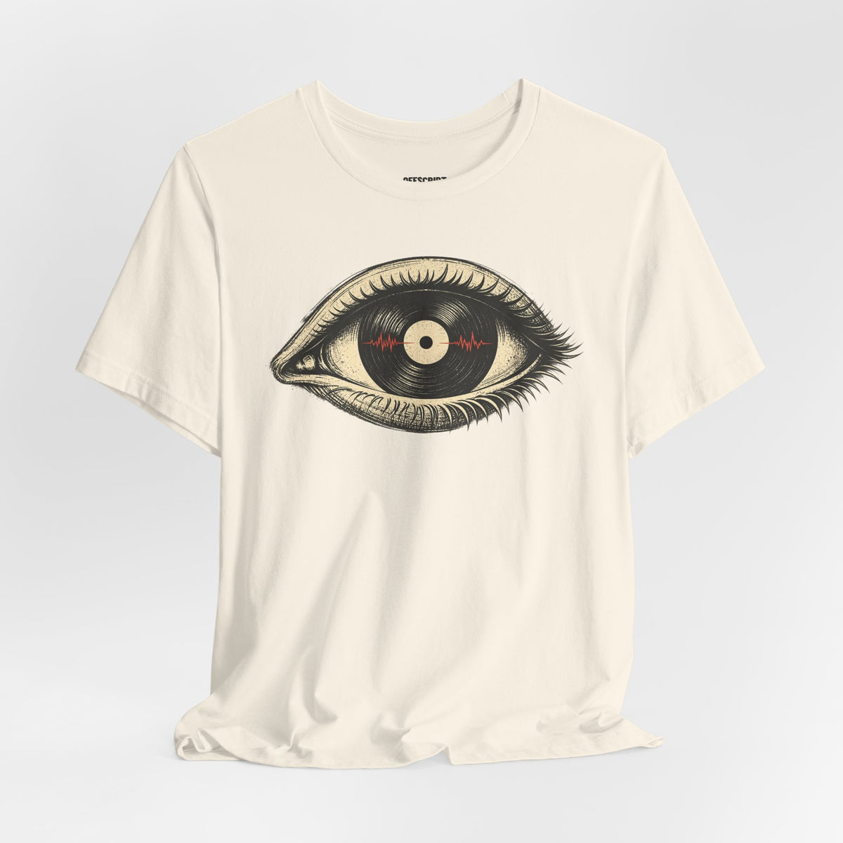 Graphic Tee — Vintage Vinyl Eye Illustration T‑Shirt