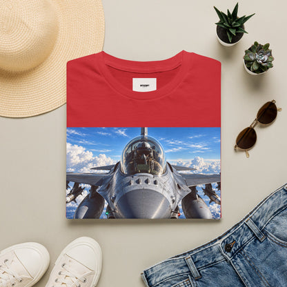 Fighter Jet Front View Tee — Military Aviation Pilot T-Shirt
