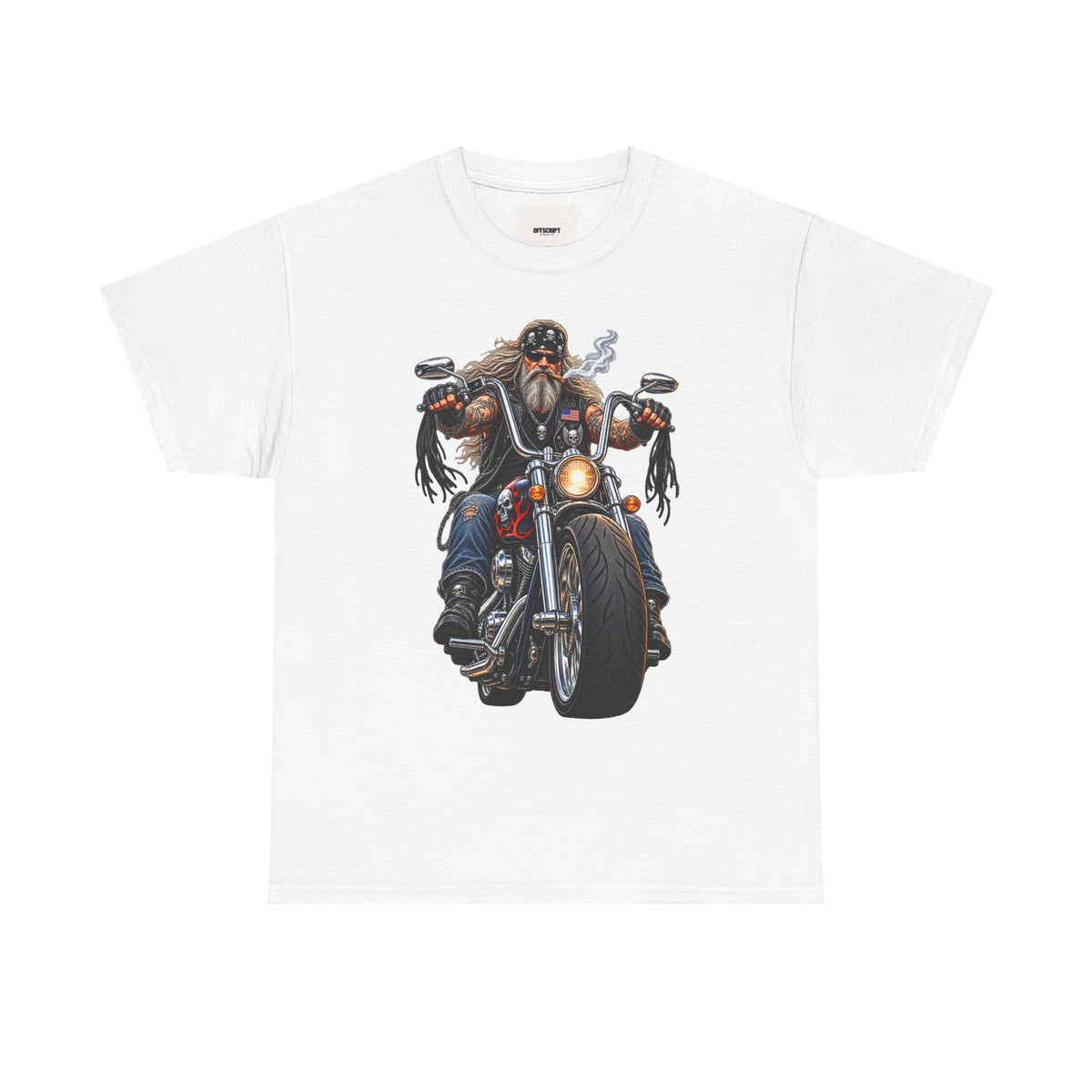 Biker Motorcycle Rider Graphic Tee — Vintage Road Rebel T‑Shirt