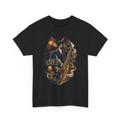 Saxophone Jazz Musician T-Shirt — Vintage Sax Player Tee