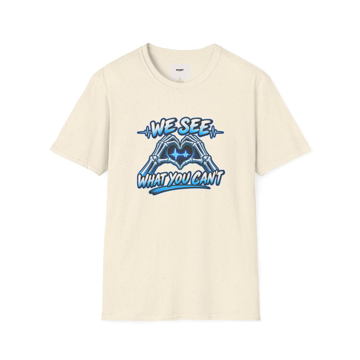 T-Shirt — “We See What You Can’t” Cardiac Tech Heartbeat Design