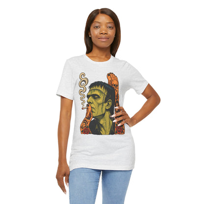 Vintage Frankenstein Smoking Monster T-Shirt