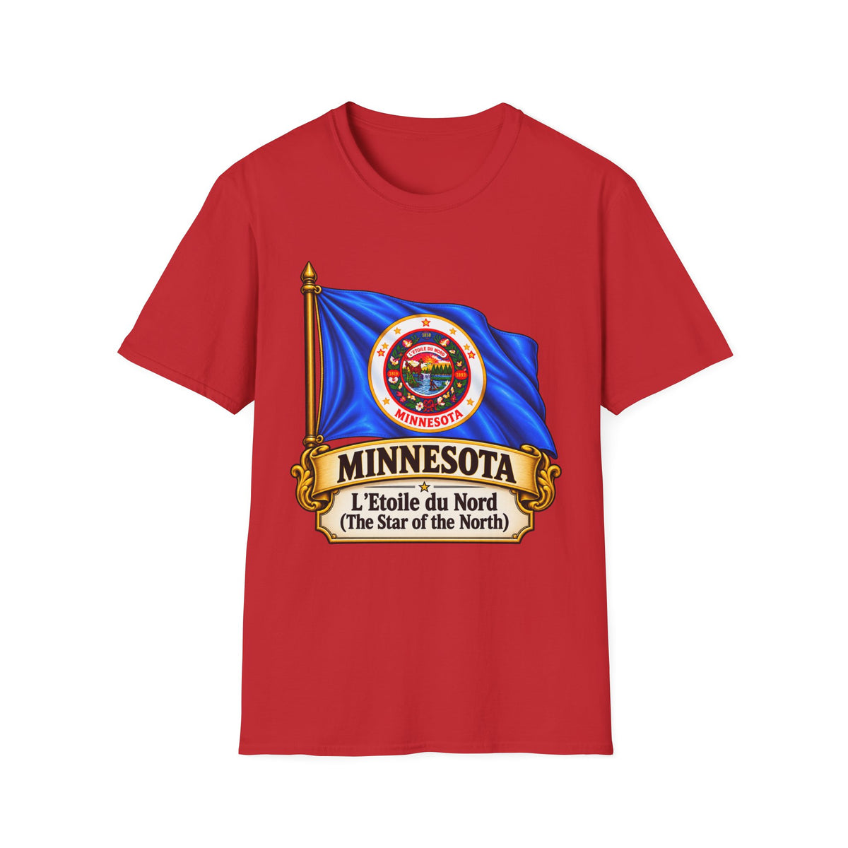 Minnesota Flag T-Shirt — "L'Étoile du Nord" State Pride Tee