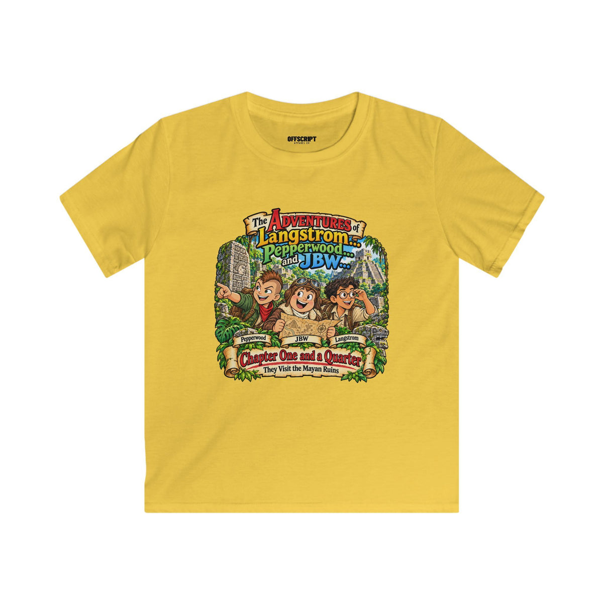 Kids Adventure T‑Shirt — "The Adventures of Langstrom & Pepperwood" Cartoon Tee