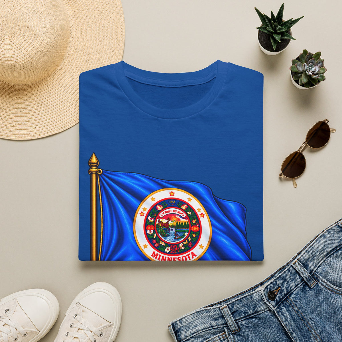 Minnesota Flag T-Shirt — "L'Étoile du Nord" State Pride Tee