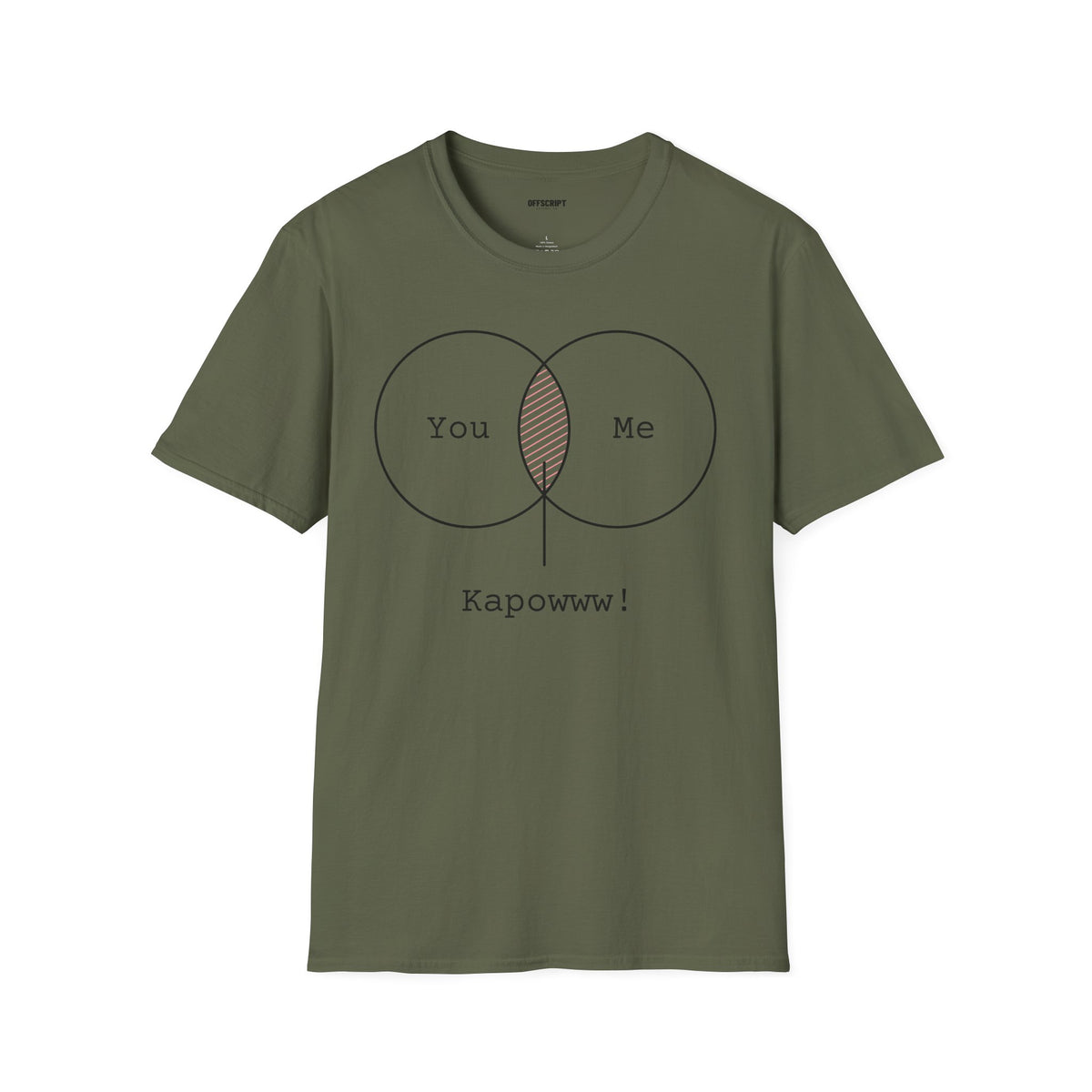 You + Me Venn Diagram T-Shirt — "Kapowww!" Graphic Tee