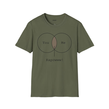 You + Me Venn Diagram T-Shirt — "Kapowww!" Graphic Tee