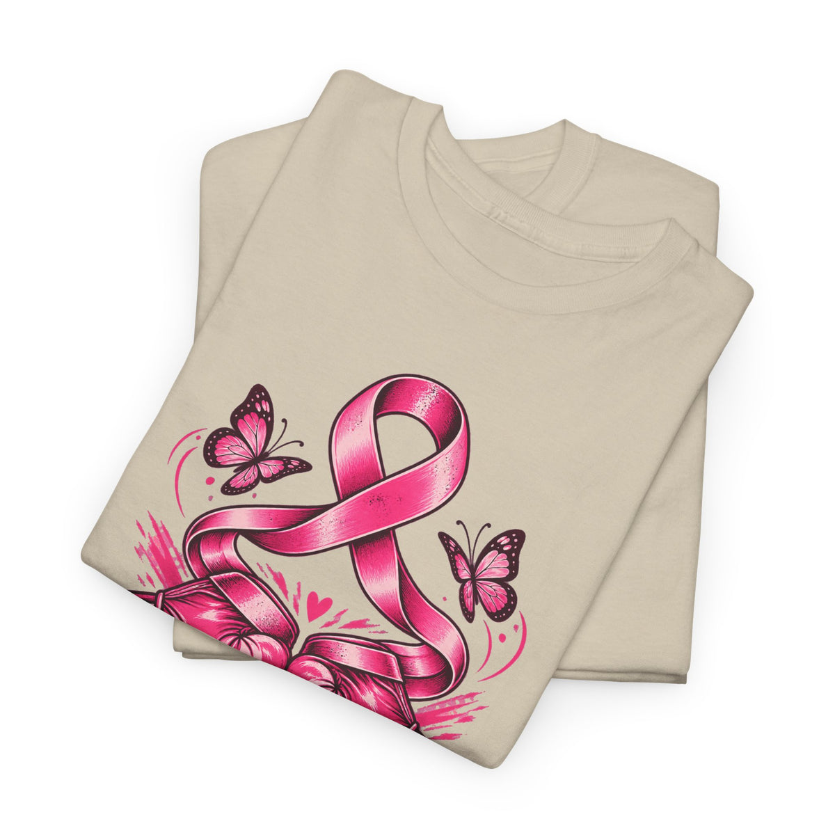T-Shirt — Her Fight Our Strength Pink Ribbon Breast Cancer Awareness Tee