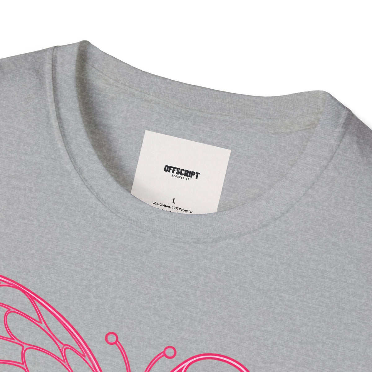 Breast Cancer Awareness Butterfly T-Shirt - Pink Ribbon Support Tee