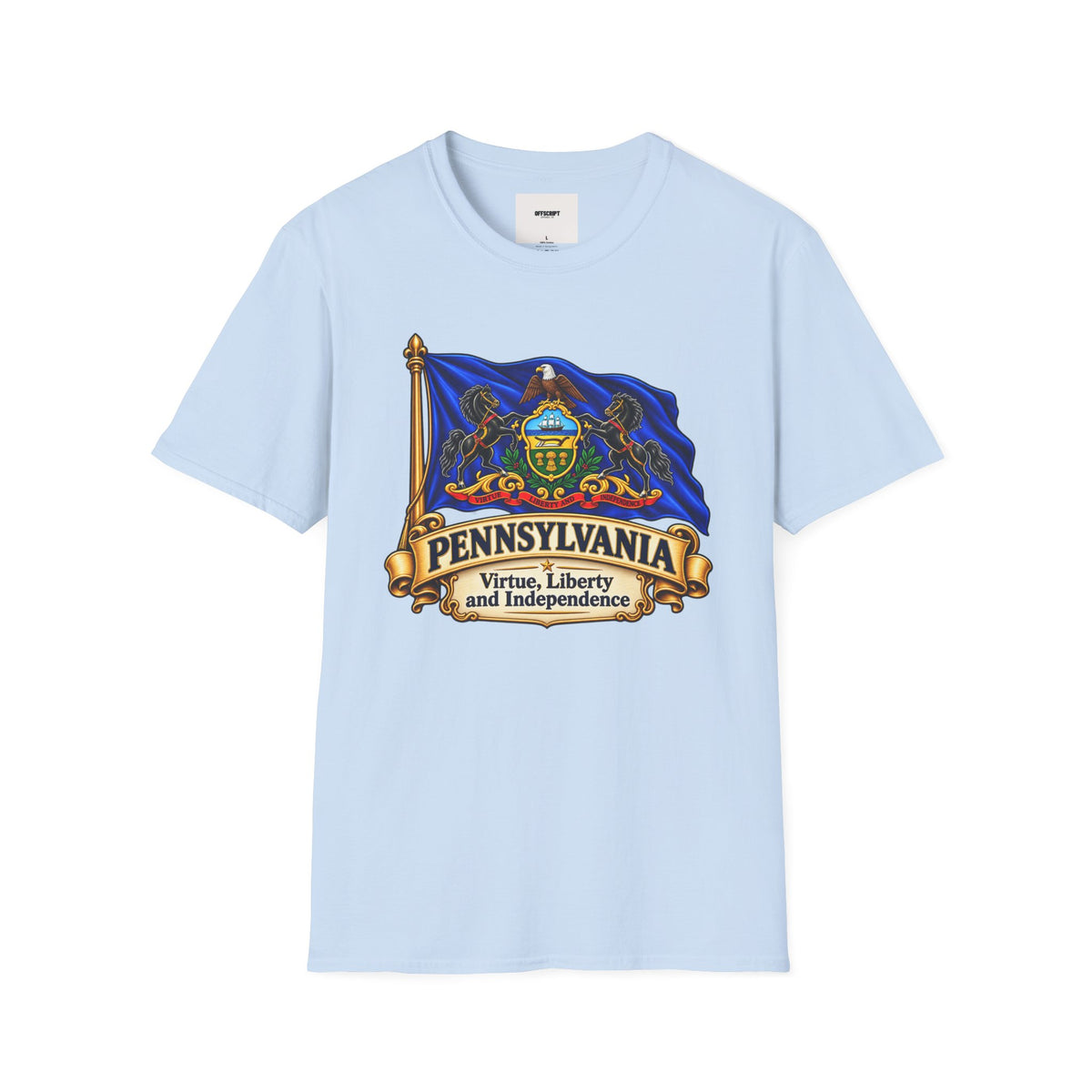 Pennsylvania Flag T‑Shirt — Vintage State Crest Tee