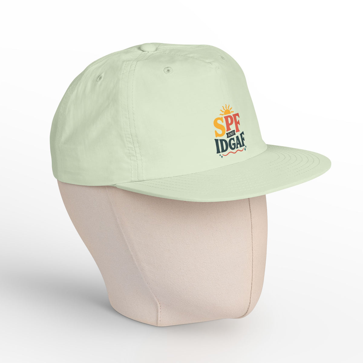SPF IDGAF Surf Cap | Retro Sun Typography Hat