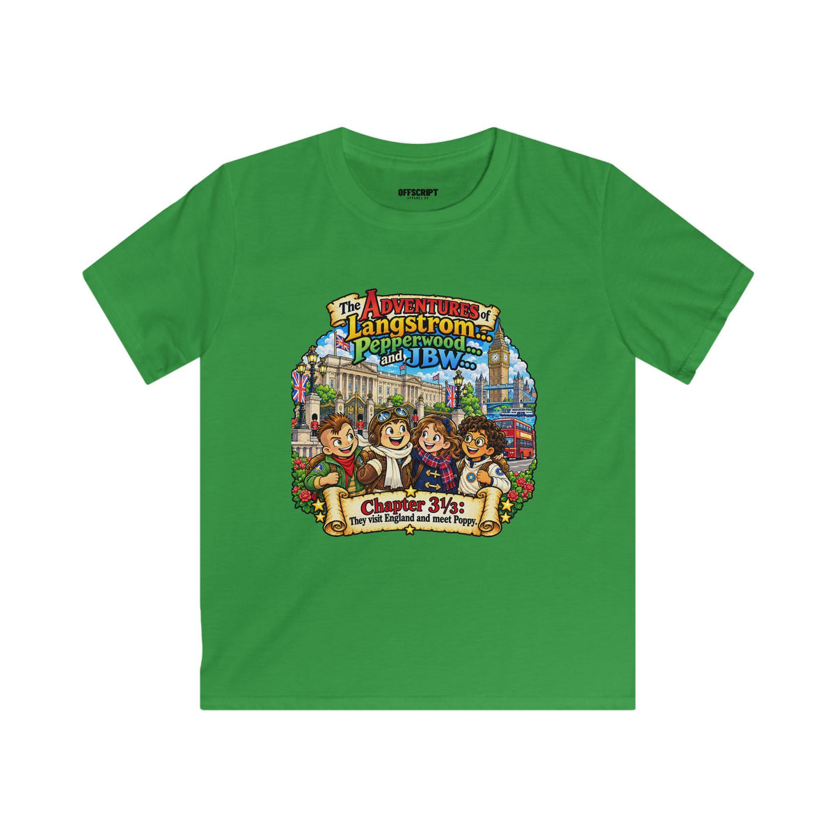 Kids T‑Shirt — 'The Adventures of Langstrom & Pepperwood' Vintage Storybook Design