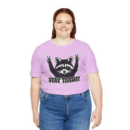 Stay Trashy Raccoon Graphic T-Shirt