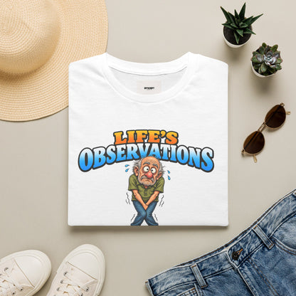 Life's Observations Funny Graphic Tee — Toilet Humor Bathroom Joke T-Shirt