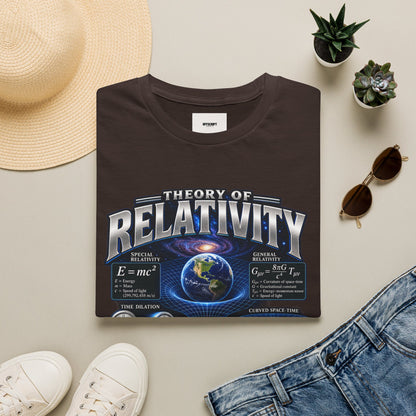 Theory of Relativity T-Shirt — Science Graphic Tee with Earth & Equations
