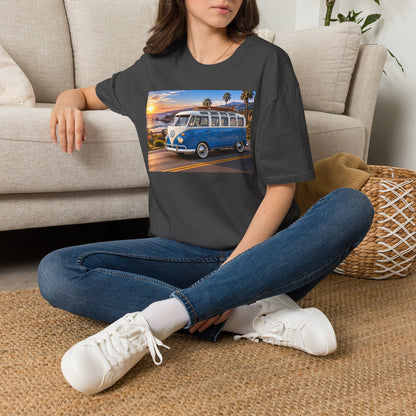Vintage VW Bus T‑Shirt — Retro Surf Van Sunset Graphic Tee
