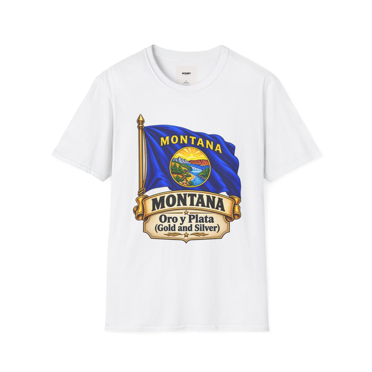 Montana Flag T-Shirt — State Seal "Oro y Plata (Gold and Silver)" Graphic Tee